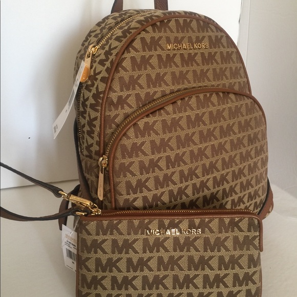 michael kors backpack and wallet